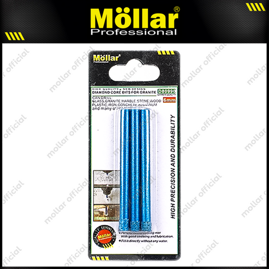 MOLLAR D80990 Mata Bor Granit 6 mm Set 3 pcs / Diamond Core Bit