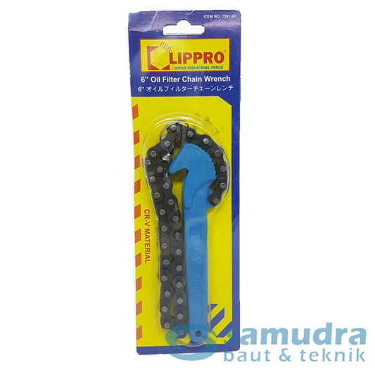 LIPPRO 7501-60 Kunci Filter Oli Rantai 6"