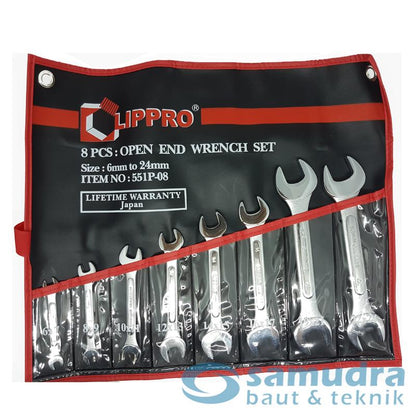 LIPPRO 551P-08P Kunci Pas Set 8 pcs (6-24 mm)