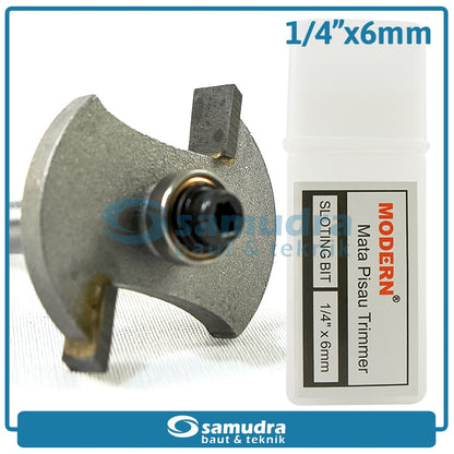 MODERN Mata Profil Sloting Bit 6 mm / Trimmer Bit 1/4"