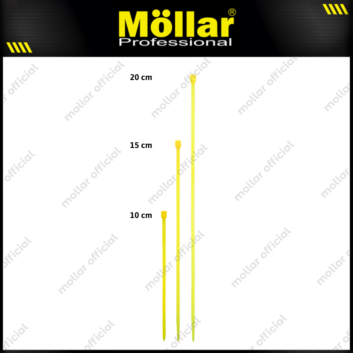 MOLLAR KT-25150 Kabel Ties 2.5x150 mm Kuning