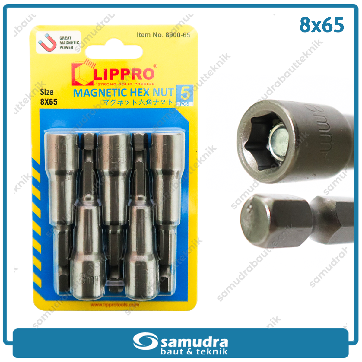 LIPPRO LS8900-65 Kunci Roofing 8x65 mm Set 5 pcs