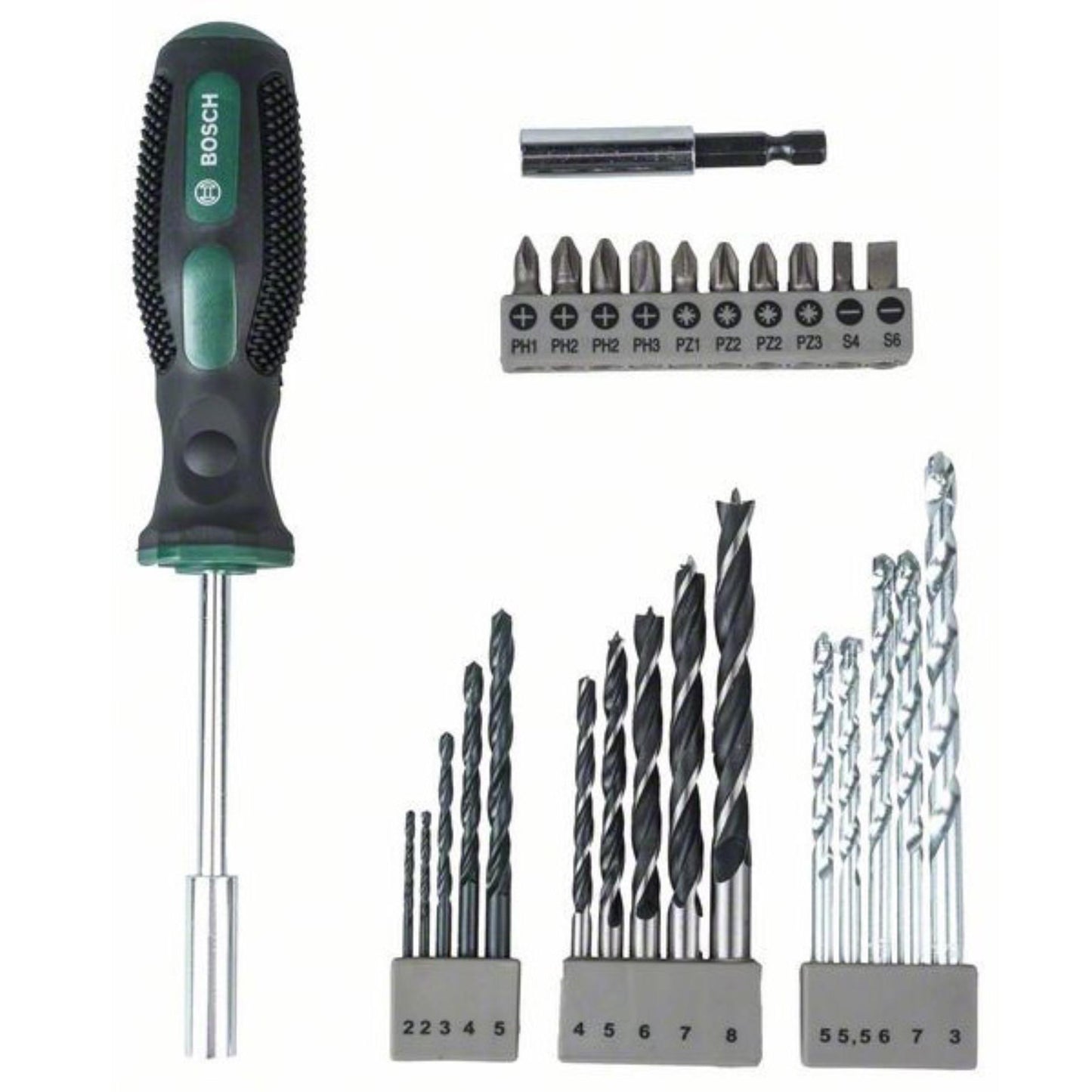 BOSCH 2607017201 Mata Bor Set Kombinasi Set 27 pcs X-Line & Obeng Tangan