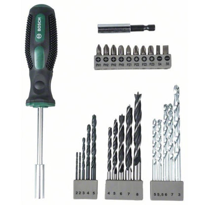 BOSCH 2607017201 Mata Bor Set Kombinasi Set 27 pcs X-Line & Obeng Tangan