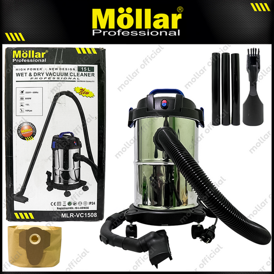 MOLLAR VC1508 Mesin Vacuum Cleaner Listrik 15 Liter