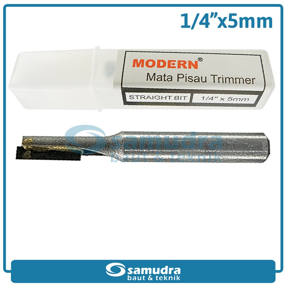 MODERN Mata Profil Straight Bit 5 mm / Trimmer Bit 1/4"
