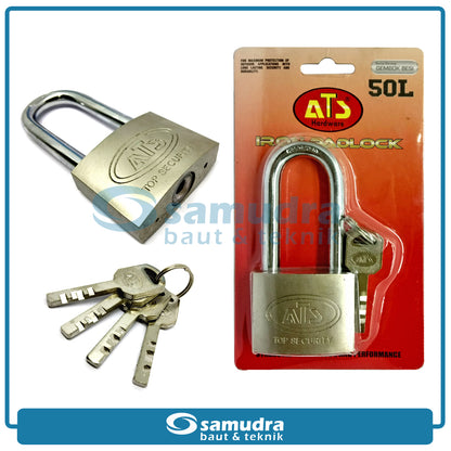 ATS Gembok 50 mm Long / Gembok Besi Leher Panjang