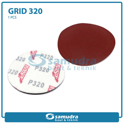 MST MST-YF-VS-432 Amplas Velcro Bulat No. 320 Mesin Gerinda 4"