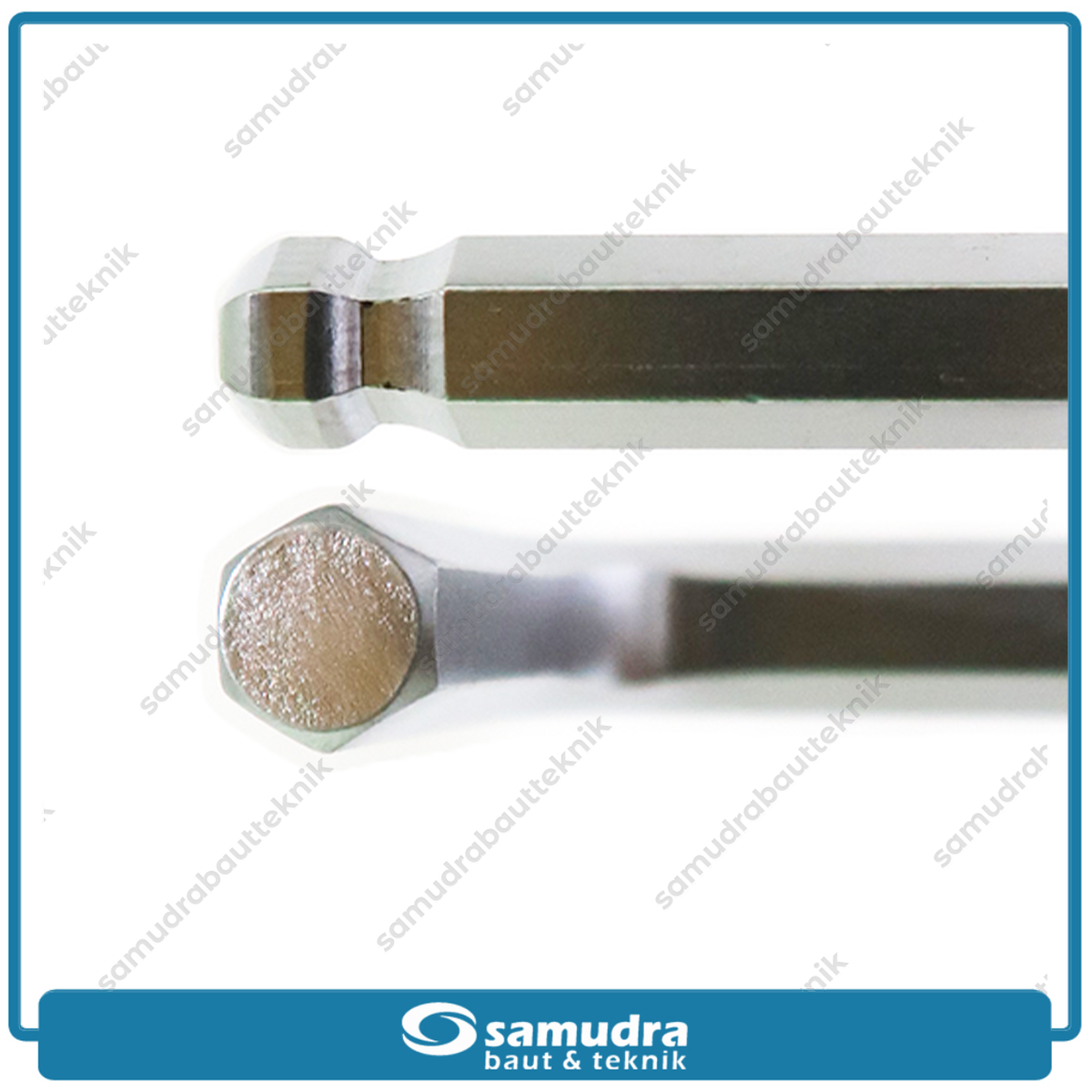 K55 ER-HBKS-2EP Kunci L Set Panjang 9 Pcs Long Ballpoint 1.5-10 mm