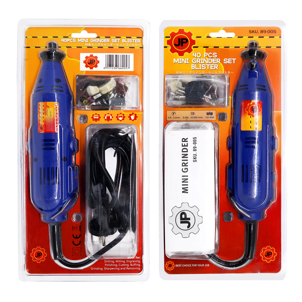 JP 89-005 Mesin Mini Grinder Set 40 pcs Blister