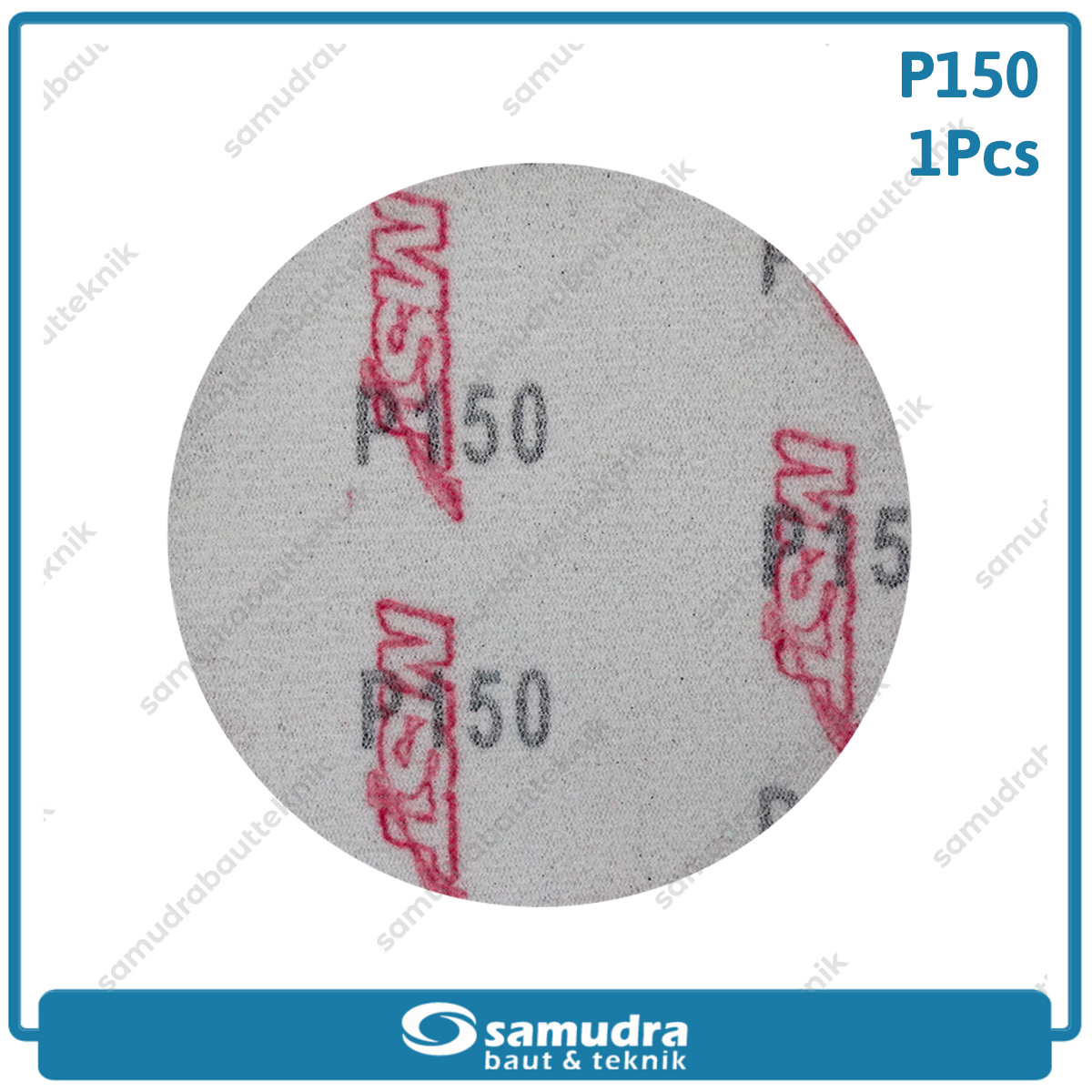 MST MST-YF-VS-415 Amplas Velcro Bulat No. 150 Mesin Gerinda 4"