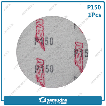 MST MST-YF-VS-415 Amplas Velcro Bulat No. 150 Mesin Gerinda 4"