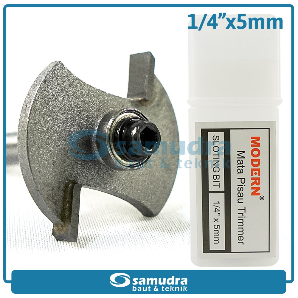 MODERN Mata Profil Sloting Bit 5 mm / Trimmer Bit 1/4"