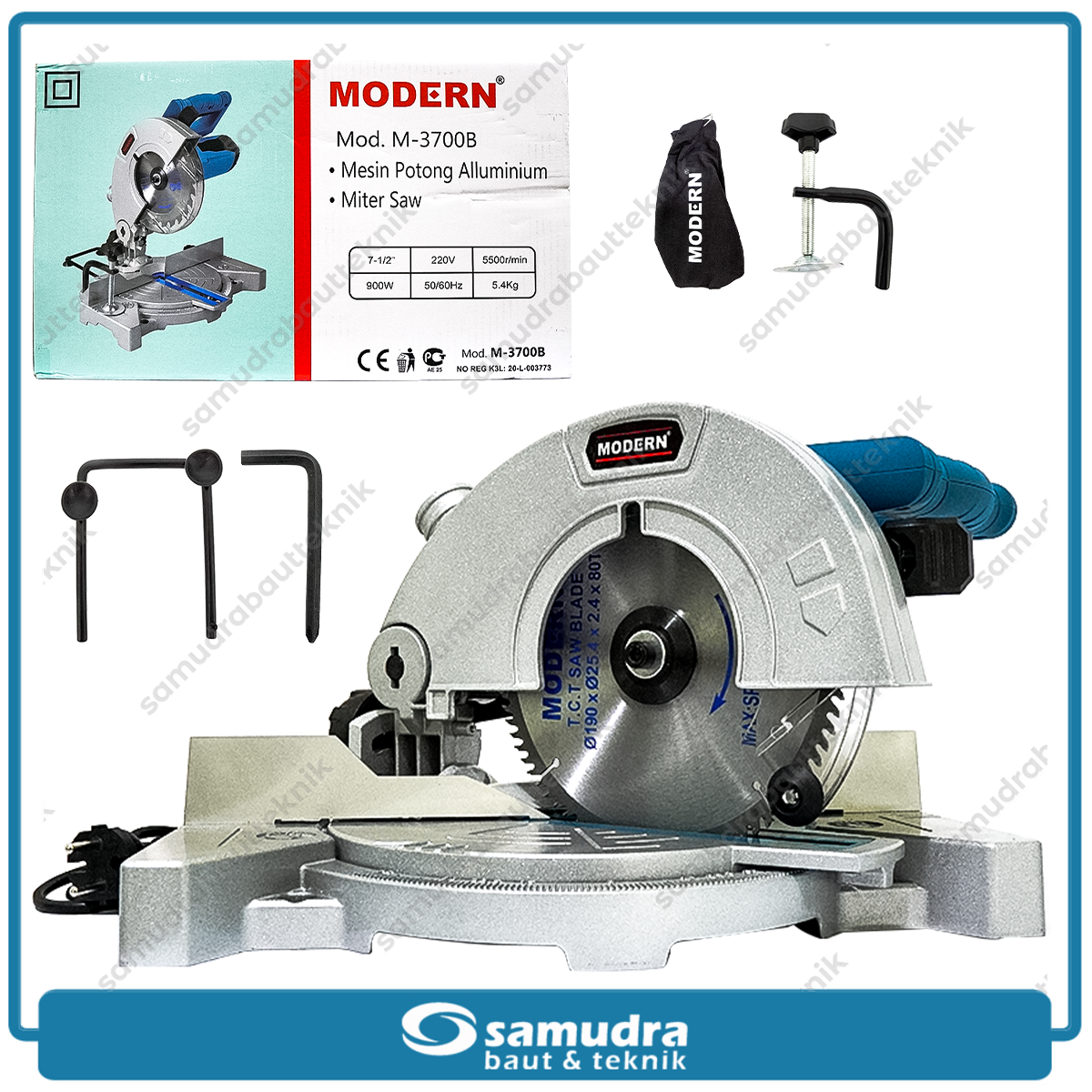 MODERN M-3700B Mesin Gergaji Pigura 7" / Miter Saw 7"