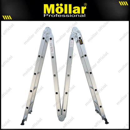 MOLLAR Tangga Lipat Alumunium A 4x5 5.6 meter