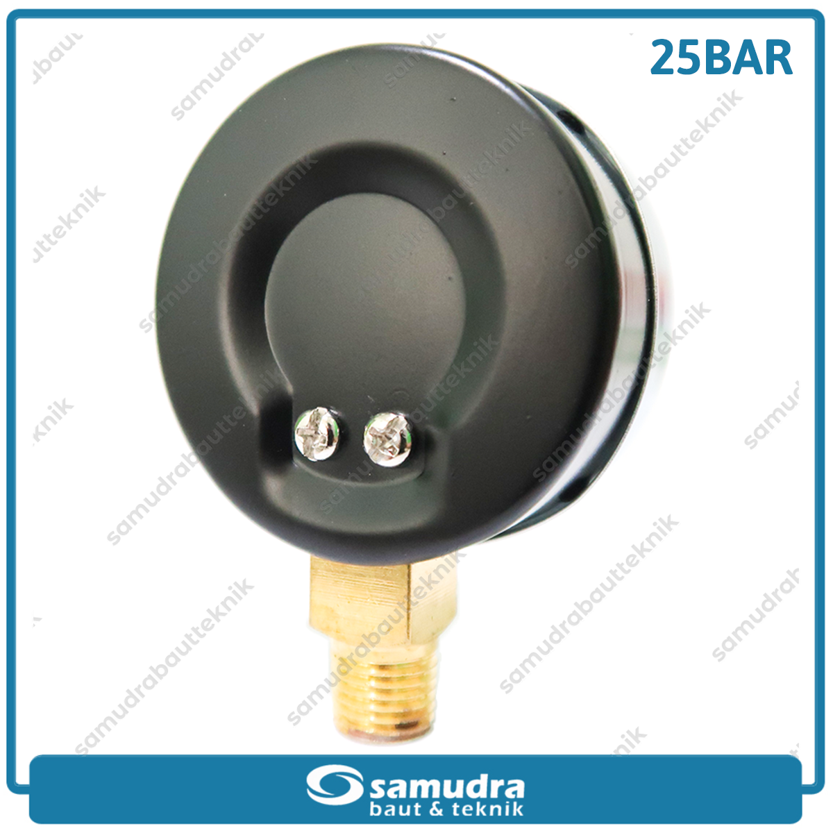 TEKIRO AU-PG0990 Alat Ukur Tekanan Angin 2.5" Lonceng 25 bar
