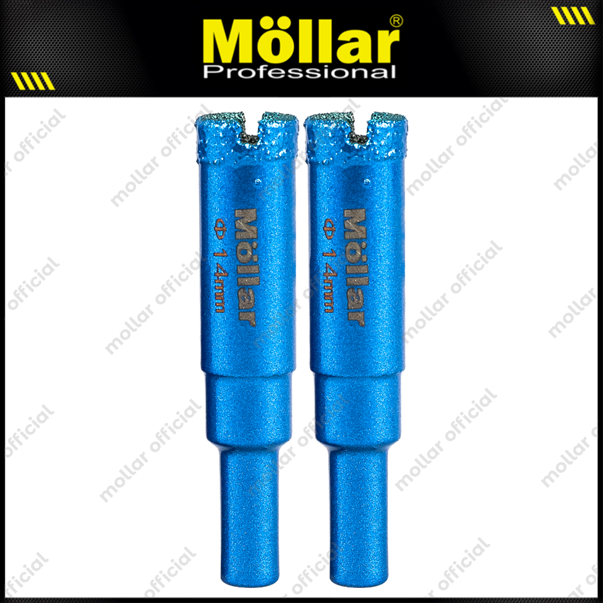 MOLLAR D80990 Mata Bor Granit 14 mm Set 2 pcs / Diamond Core Bit