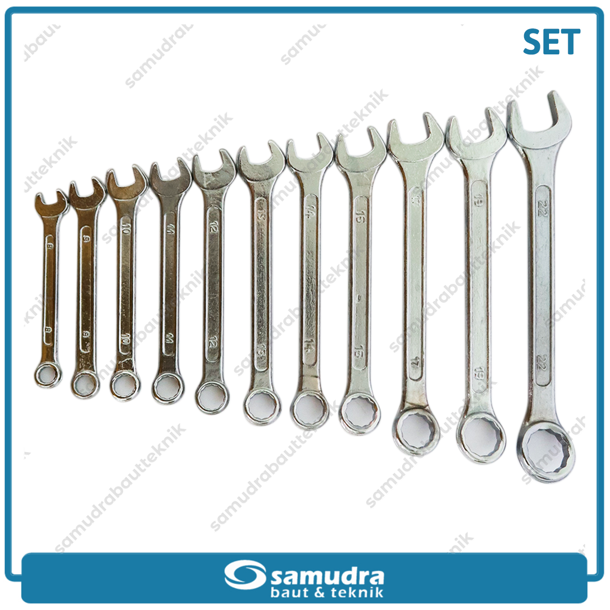 DIAMOND-GC Kunci Ring Pas Set 11 pcs (8-22 mm)