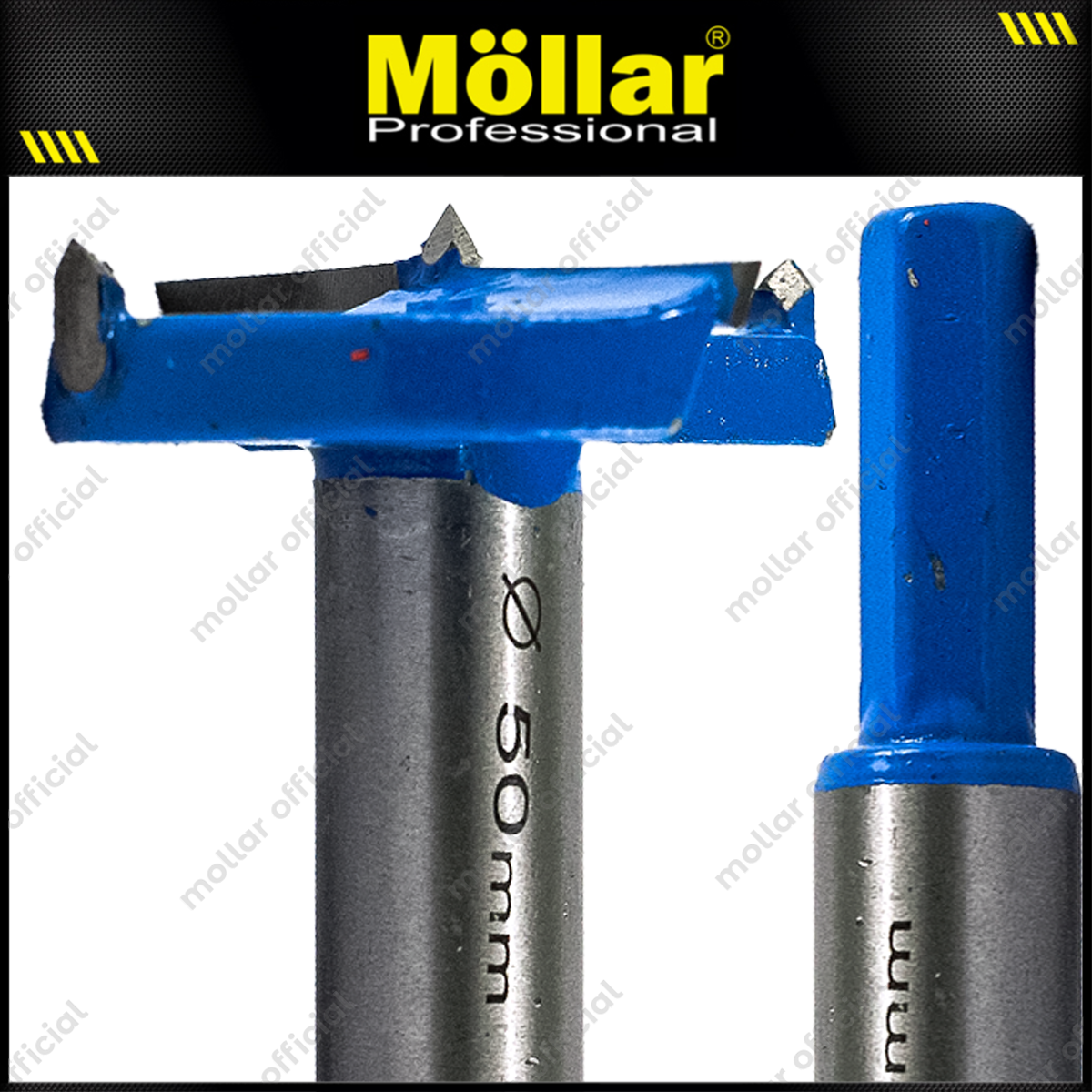 BISON D80981 Mata Bor Kayu Engsel Sendok 50 mm / Forstner Bit