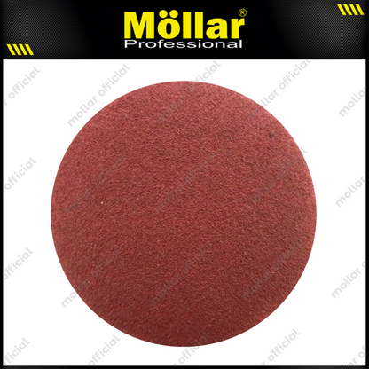 HSS Amplas Bulat No 80 Amplas Velcro Tempel Mata Gerinda 4 Inch - 100 Pcs