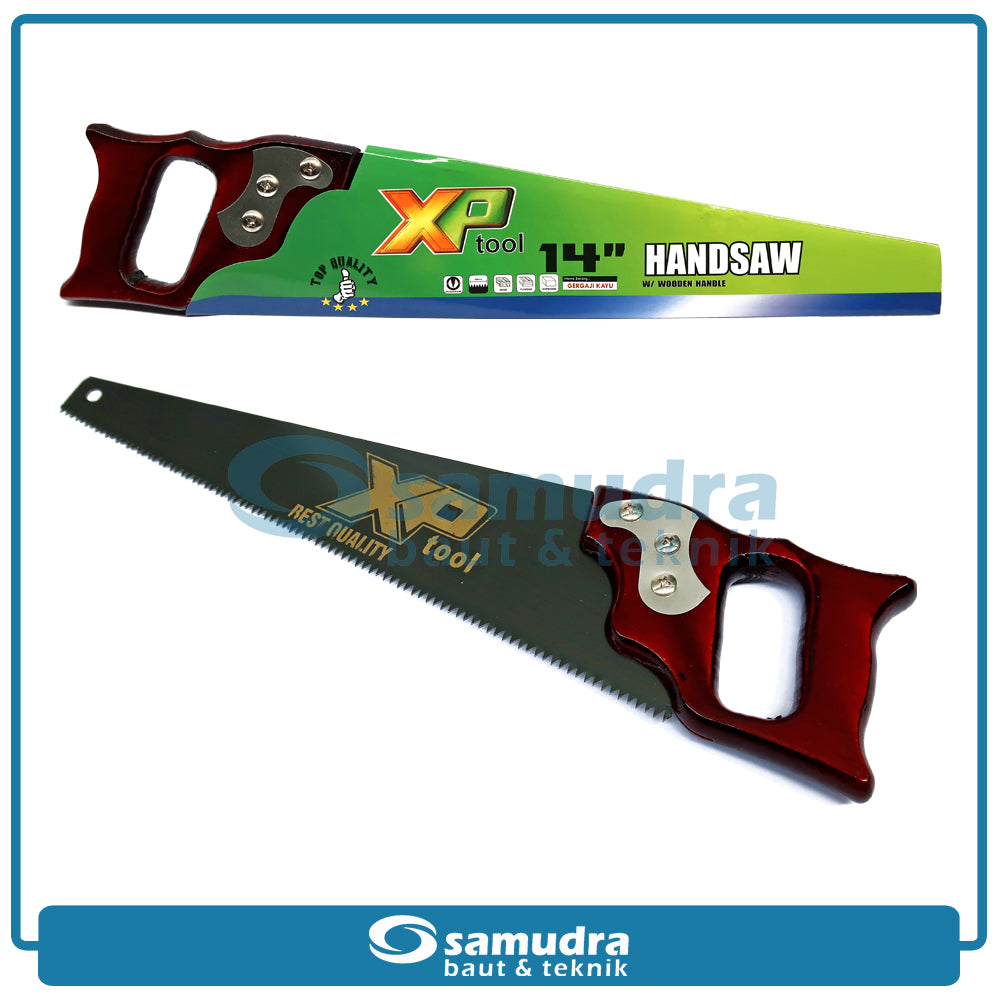 XPTOOL Gergaji Tangan Gagang Kayu Model D 14"