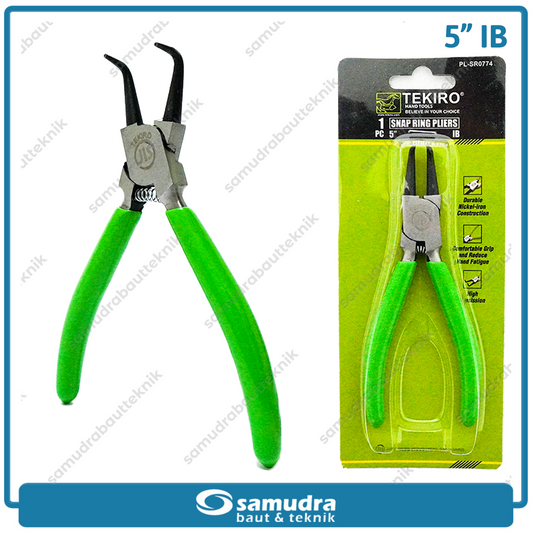 TEKIRO PL-SR0774 Tang Spi Bengkok Tutup 5" / Tang Snapring Bent Internal