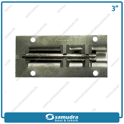 KTP Grendel Pintu Putih 3" Stainless SS304