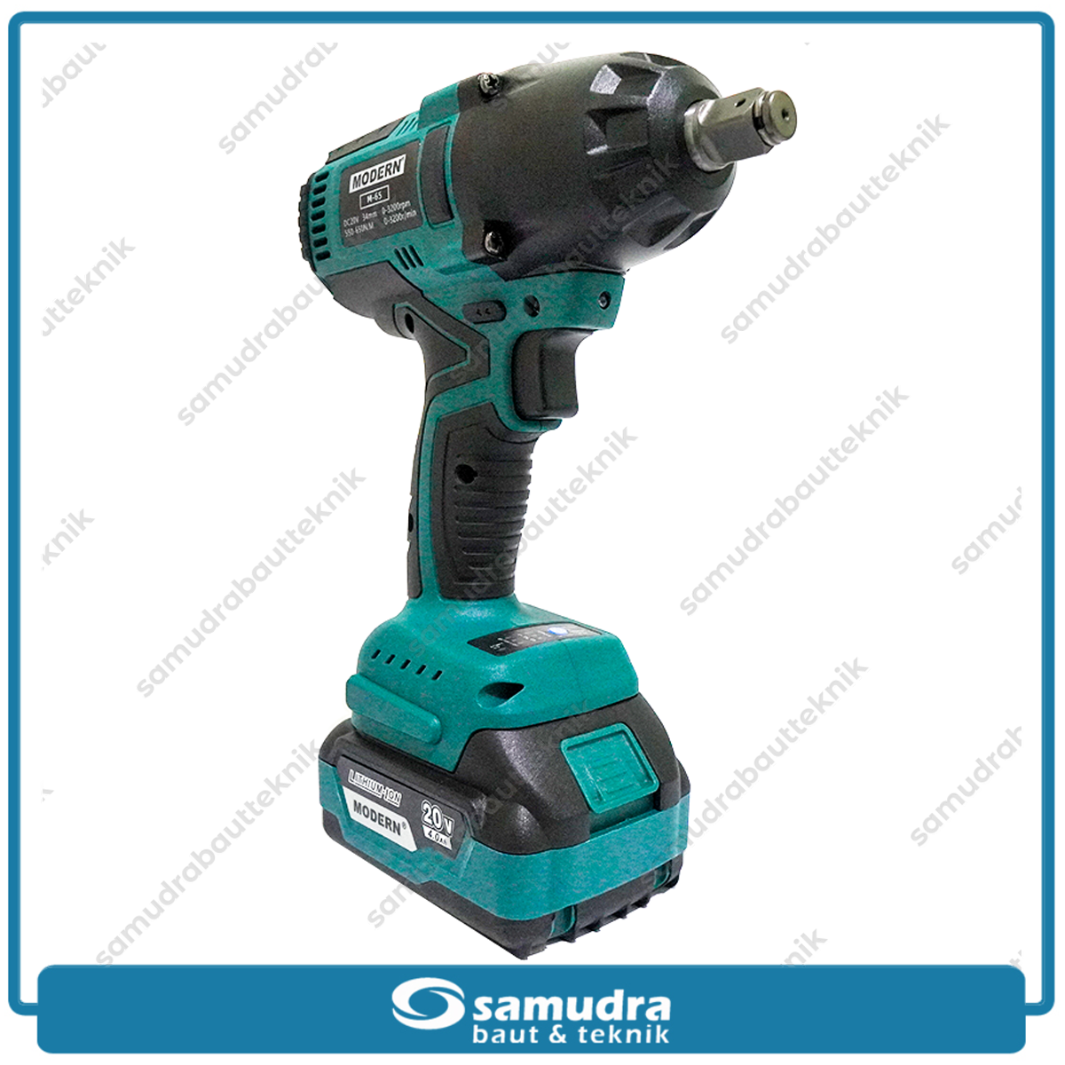 MODERN M-65 Mesin Buka Baut Mobil Baterai 20V / Cordless Impact Wrench