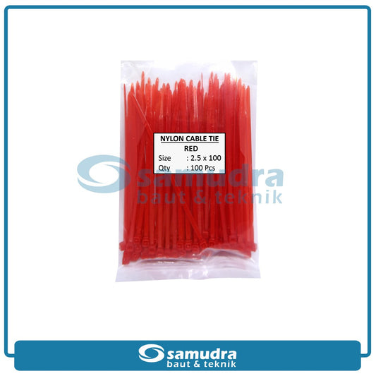 JP Kabel Ties Merah 2.5 x 100 mm - 100 pcs