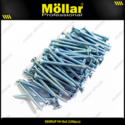 MOLLAR 93-060 Sekrup FH 8 x 2 - 100 pcs