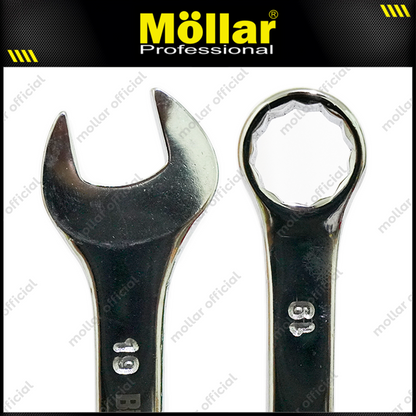 BISON Kunci Ring Pas Set 8 pcs (8-19 mm) Eliptical