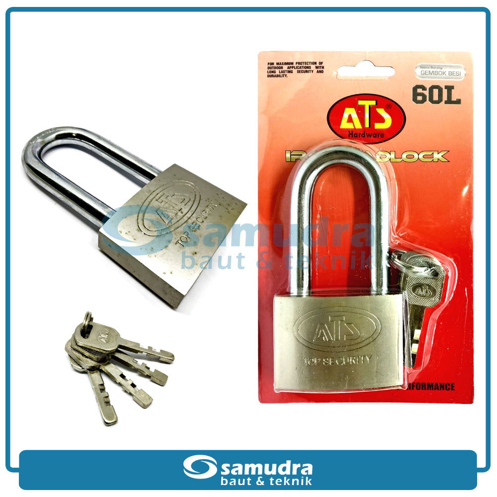 ATS Gembok 60 mm Long / Gembok Besi Leher Panjang