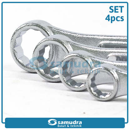 TEKIRO WR-SE1643 Kunci Ring Pas Set 4 pcs (10-17 mm)