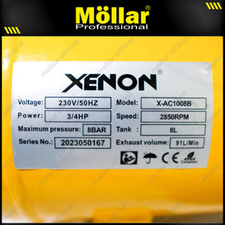 XENON X-AC-1008B Mesin Kompresor Listrik 3/4 HP 8 Liter