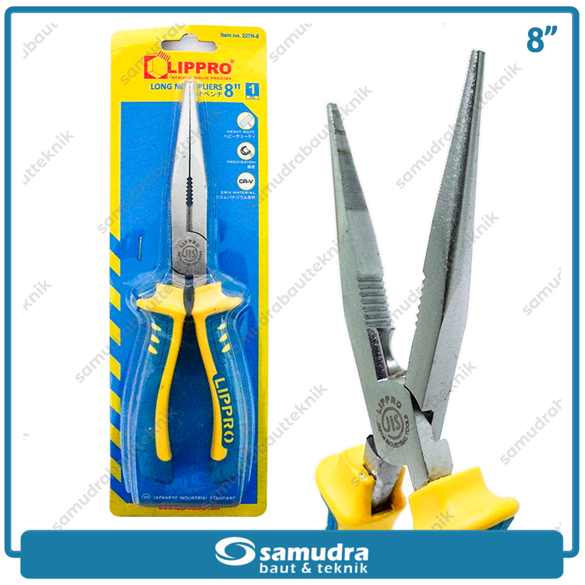 LIPPRO 227N-8 Tang Lancip 8"