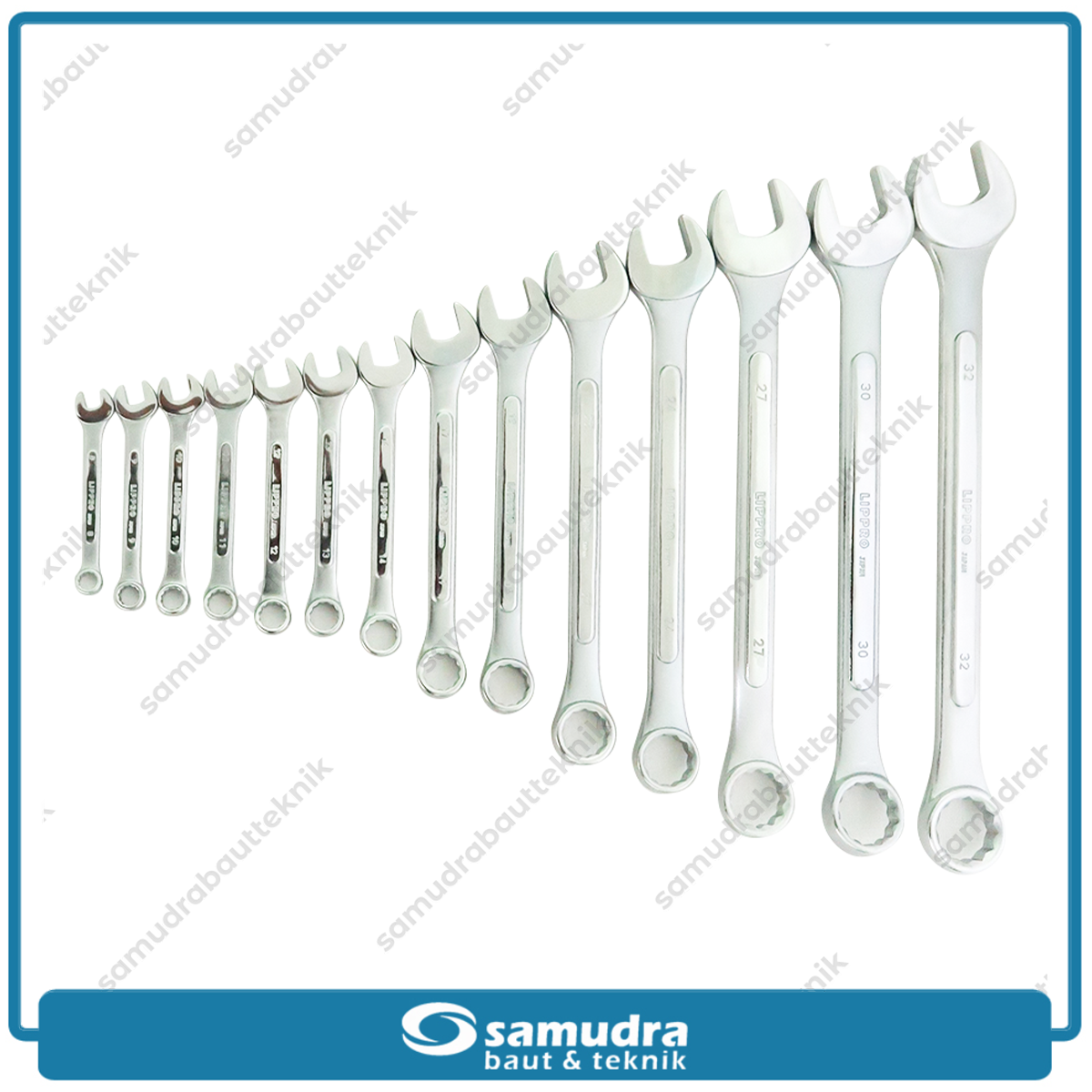 LIPPRO 610C-14PC Kunci Ring Pas Set 14 pcs (8-32 mm)