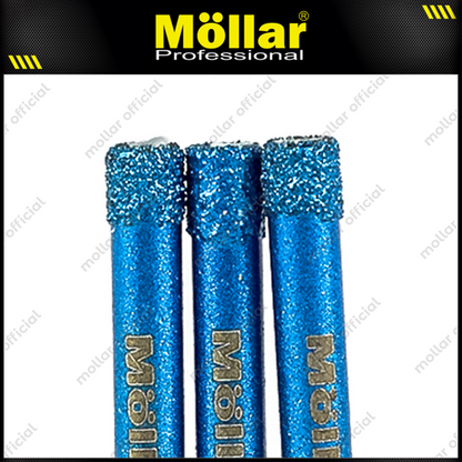 MOLLAR D80990 Mata Bor Granit 6 mm Set 3 pcs / Diamond Core Bit
