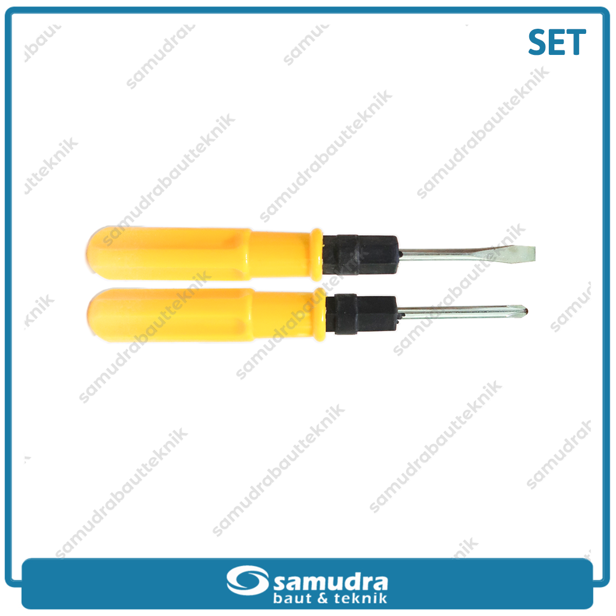 KTP K364 Pak 24 pcs Obeng 2 Way Gagang Plastik Plus Minus Screwdriver