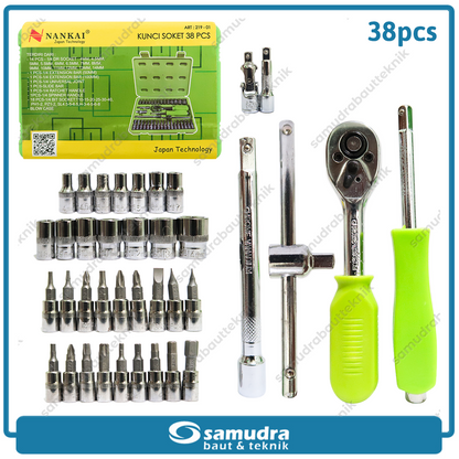 NANKAI 219-01 Kunci Sok Set 38 pcs Box Plastik