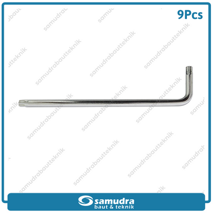 IZUMO Kunci L Set Panjang Bintang 9 Pcs T10-T50