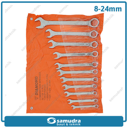 DIAMOND-GC Kunci Ring Pas Set 11 pcs (8-24 mm)