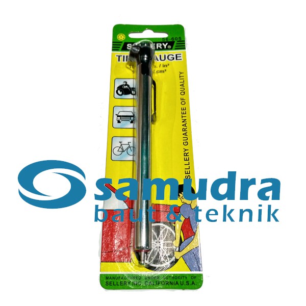 SELLERY 56-605 Alat Ukuran Angin Pensil / Tire Gauge