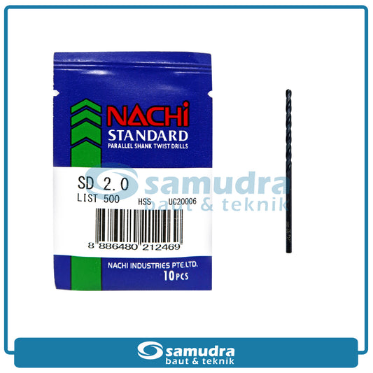 NACHI D500 Mata Bor Besi HSS 2 mm