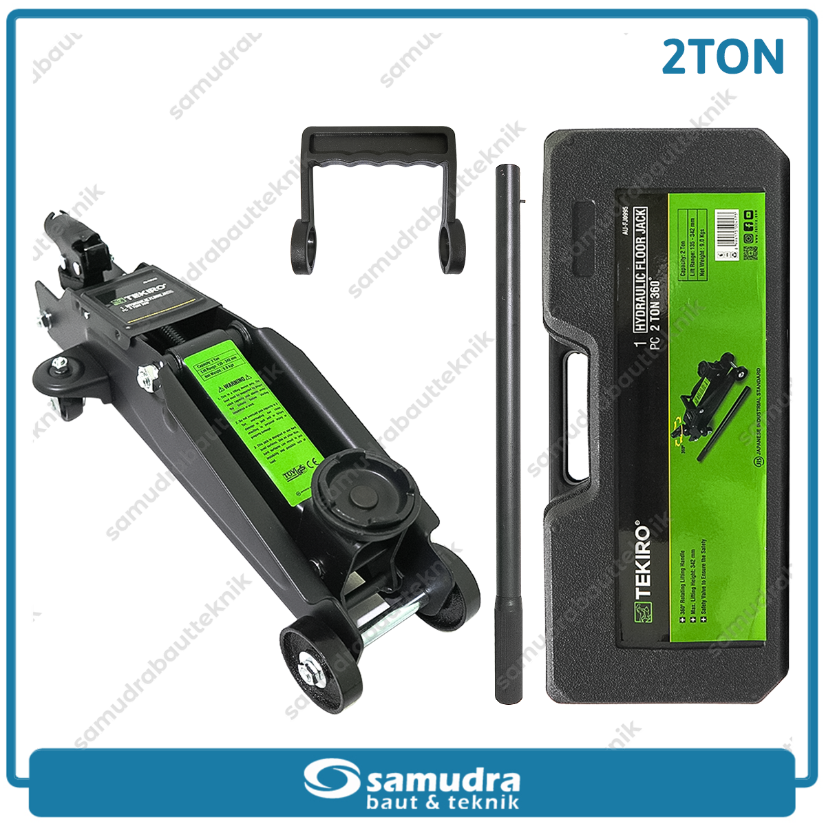 TEKIRO AU-FJ0995 Dongkrak Buaya 2 ton Putar 360 Derajat