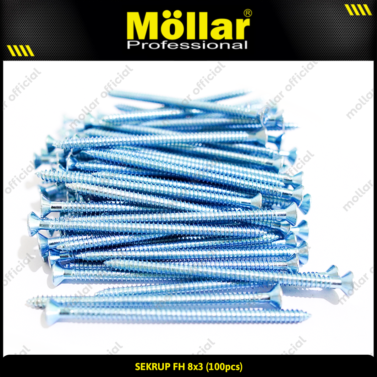 MOLLAR 93-062 Sekrup FH 8 x 3 - 100 pcs