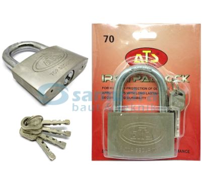 ATS Gembok 70 mm Short / Gembok Besi Leher Pendek
