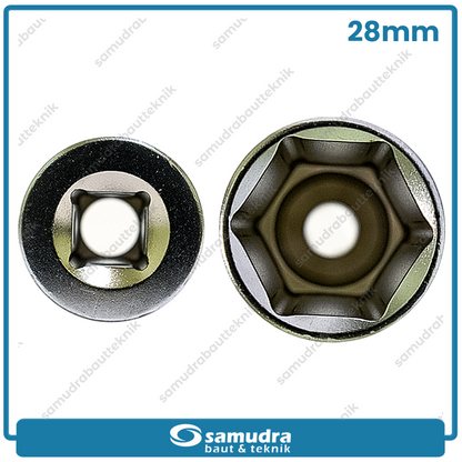 LIPPRO 3101M-28 Mata Sok 1/2" 6PT 28 mm