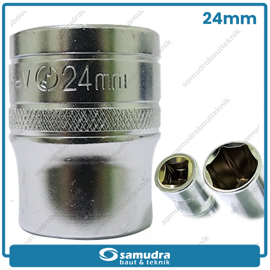 LIPPRO 3101M-24 Mata Sok 1/2" 6PT 24 mm
