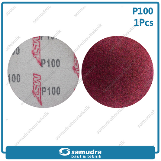 MST MST-YF-VS-410 Amplas Velcro Bulat No. 100 Mesin Gerinda 4"