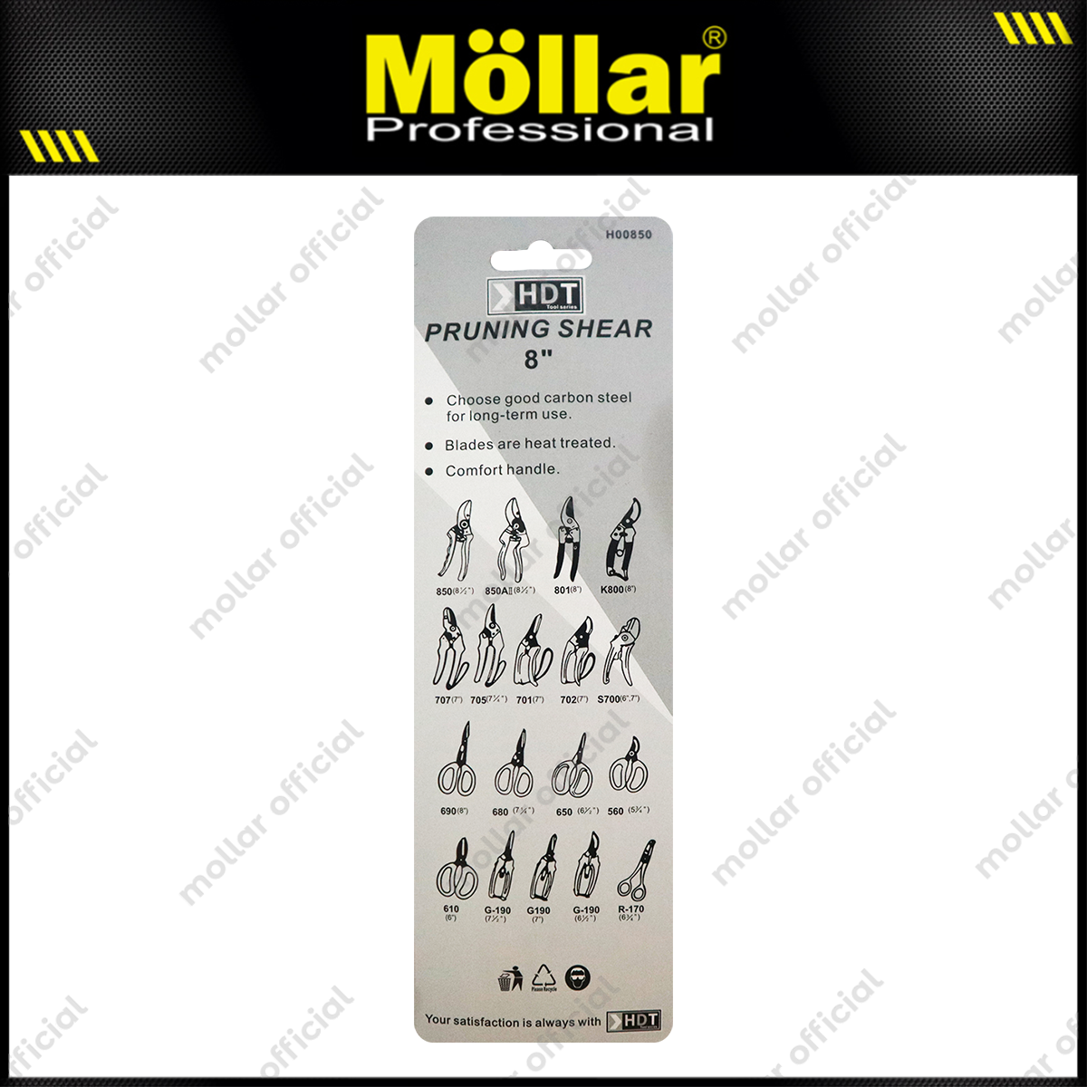 HDT H00850 Gunting Dahan 8" Bengkok
